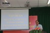 Thạc sĩ Lâm Hoàng Dũng, Phó Giám đốc Trung tâm Kiểm soát bệnh tật TP Cần Thơ phát biểu khai mạc lớp tập huấn tại quận Ninh Kiều