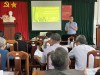 Ông Nguyễn Tấn Tài, Cán bộ Khoa Sức khoẻ môi trường - Bệnh nghề nghiệp - Y tế trường học, Trung tâm Kiểm soát bệnh tật TP Cần Thơ trình bày tại lớp tập huấn.