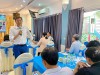Ông Dáp Thanh Giang, Trưởng khoa Phòng, chống HIV/AIDS, CDC Cần Thơ phát biểu tại họp mặt về chủ đề “Môi trường y tế thân thiện, đáp ứng nhu cầu và bền vững”.