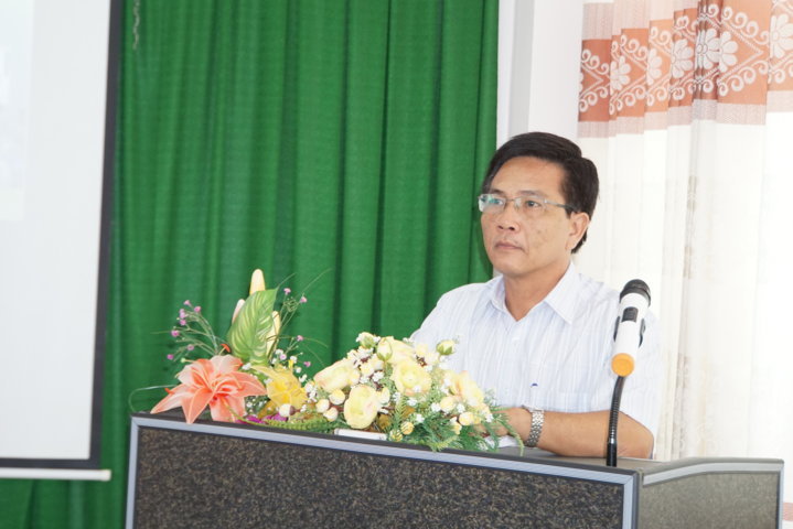 BS.CKII Lý Ngọc Trung, Phó Giám đốc Trung tâm Kiểm soát bệnh tật phát biểu khai mạc.