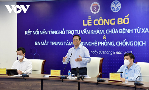 Thủ tướng Phạm Minh Chính phát biểu tại Lễ công bố. Ảnh: nguồn VOV