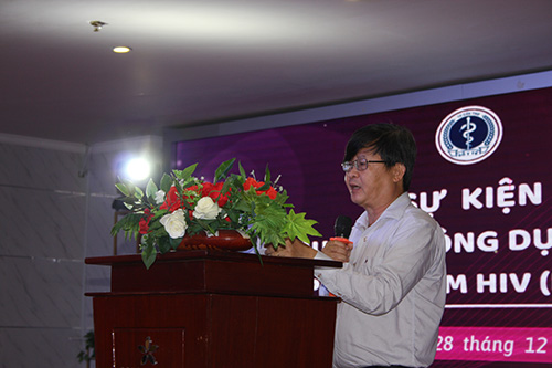 Ông Huỳnh Minh Trúc, Giám đốc Trung tâm Kiểm soát bệnh tật TP Cần Thơ phát biểu tại sự kiện.