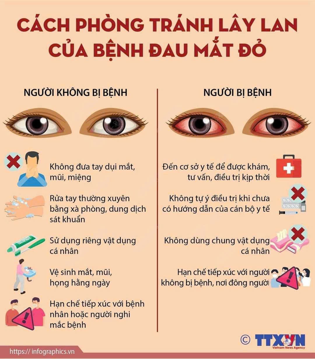 Cách phòng tránh lây lan bệnh đau mắt đỏ