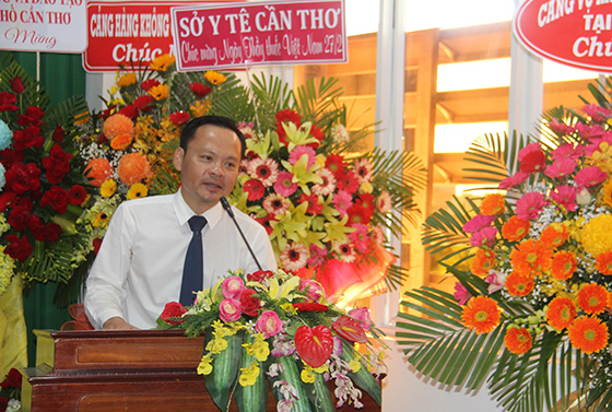 Ông Hoàng Quốc Cường, Giám đốc Sở Y tế TP Cần Thơ phát biểu tại buổi họp mặt.