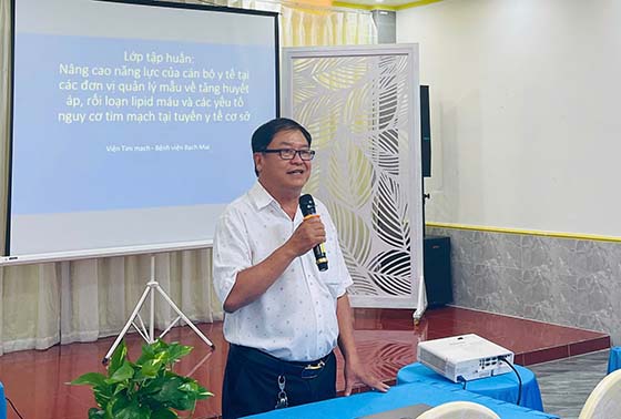 Ông Trần Trường Chinh, Phó Giám đốc CDC Cần Thơ phát biểu khai mạc.