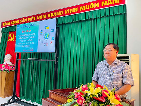 Ông Trần Trường Chinh, Phó Giám đốc CDC Cần Thơ, phát biểu khai mạc.