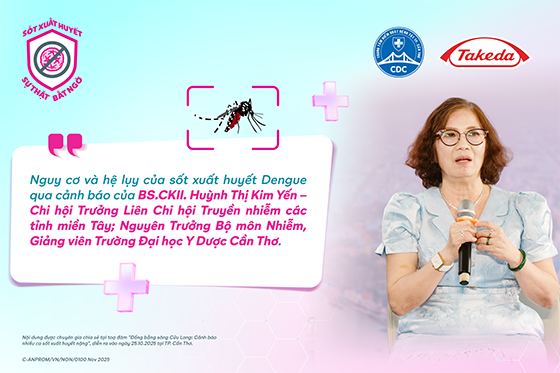 Những cảnh báo từ BS.CKII. Huỳnh Thị Kim Yến – Chi hội Trưởng Liên Chi hội Truyền nhiễm các tỉnh miền Tây; Nguyên Trưởng Bộ môn Nhiễm, Trường Đại học Y Dược Cần Thơ giúp người dân nhận thức rõ rằng sốt xuất huyết Dengue có thể chuyển nặng rất nhanh, và bằ