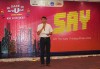 Ông Dáp Thanh Giang, Trưởng Khoa Phòng, chống HIV/AIDS, Trung tâm Kiểm soát bệnh tật TP Cần Thơ phát biểu khai mạc.