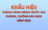 Khẩu hiệu Tháng hành động quốc gia phòng, chống HIV/AIDS năm 2022