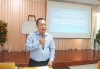 Ông Nguyễn Thành Lập, Trưởng phòng Nghiệp vụ Y Sở Y tế, phát biểu khai mạc tại lớp Tập huấn nâng cao năng lực về hồi sức cấp cứu, chuyển viện an toàn các ca bệnh nặng do C19/SARI/SVP.