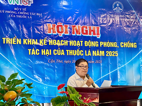Ông Trần Trường Chinh, Phó giám đốc CDC Cần Thơ, phát biểu khai mạc.
