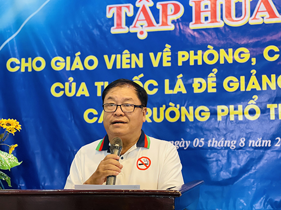 Ông Trần Trường Chinh, Phó Giám đốc Trung tâm Kiểm soát bệnh tật TP Cần Thơ, phát biểu khai mạc.