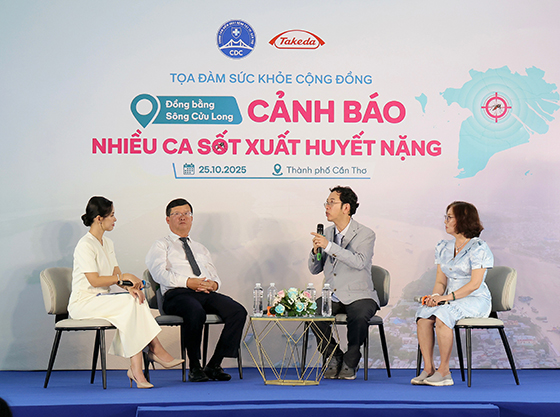 Các chuyên gia , bác sĩ chia sẻ về sốt xuất huyết dengue tại toạ đàm sức khoẻ ĐỒNG BẰNG SÔNG CỬU LONG_  CẢNH BÁO NHIỀU CA SỐT XUẤT HUYẾT NẶNG