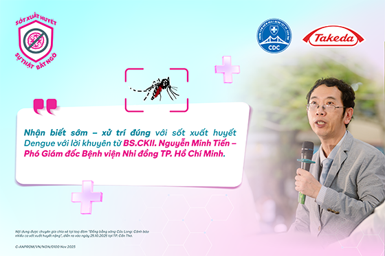 BS.CKII. Nguyễn Minh Tiến – Phó Giám đốc Bệnh viện Nhi đồng TP. Hồ Chí Minh cảnh báo: Sốt xuất huyết Dengue có thể trở nặng dù bệnh nhân trông vẫn khỏe. Cha mẹ cần cảnh giác với những dấu hiệu bất thường, đặc biệt khi trẻ sốt kéo dài trên 24 giờ.