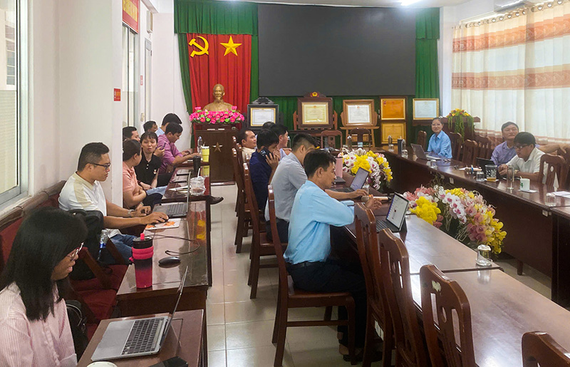 Các đại biểu tham dự tại điểm cầu CDC Cần Thơ.